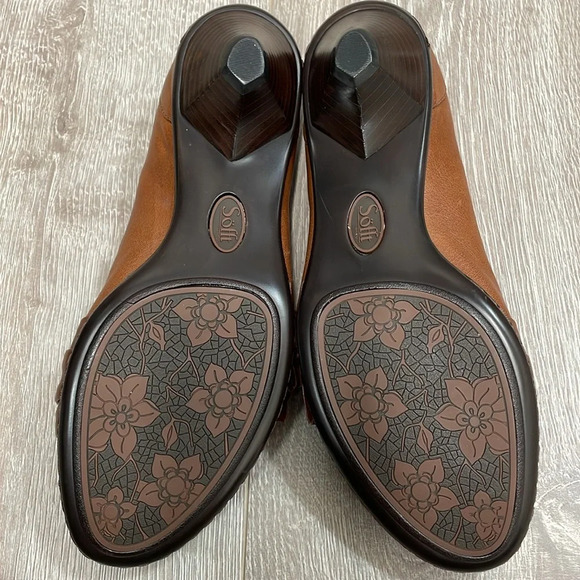 NWOT Sofft Seryn 1018000 Brown Leather Pump Heel 9M - Picture 8 of 15